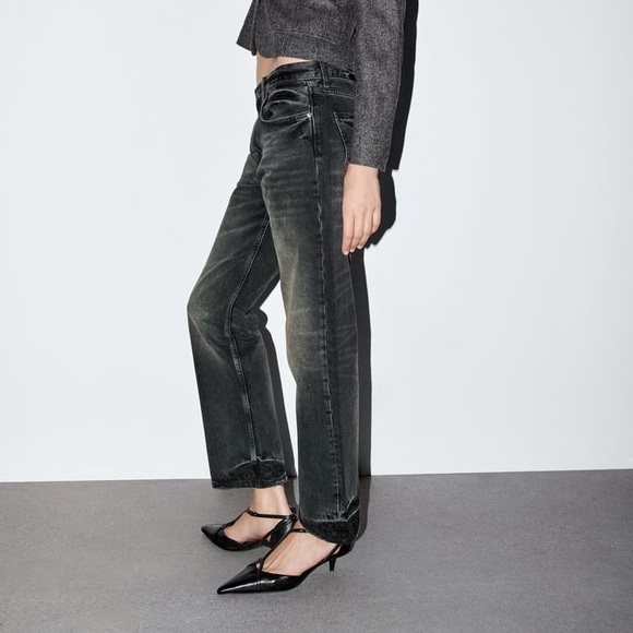 LOW RISE STRAIGHT LEG JEANS ZW COLLECTION - Picture 10 of 12